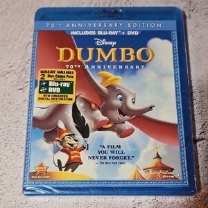 🌟3/$25🌟 Disney Dumbo 70th Anniversary Blu-ray + DVD